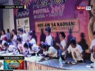 BP: Mga taga-Albay nagpatibayan ng sikmura sa ginanap sa sili eating contest