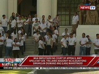 SONA: Mga empleyado ng CA, may apela kay Sen. Trillanes