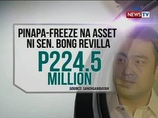 Pera sa bank accounts ni Sen. Revilla na na-freeze, aabot na lamang sa mahigit P290,000