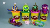 Play Doh Surprise Cans Learn Colours Skylanders Toys Shopkins Hello Kitty Frozen Surprise Eggs