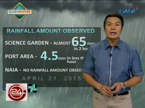 24 Oras: Weather update as of 6:38 p.m. (April 21, 2015)