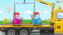 The Yellow Tow Truck helps Cars Friends | Service & Emergency Vehicles Cartoons for children