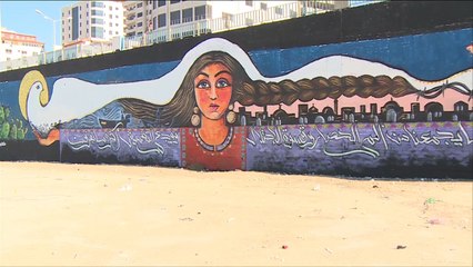 هذا الصباح-رسائل غزة لوحات على جدرانها