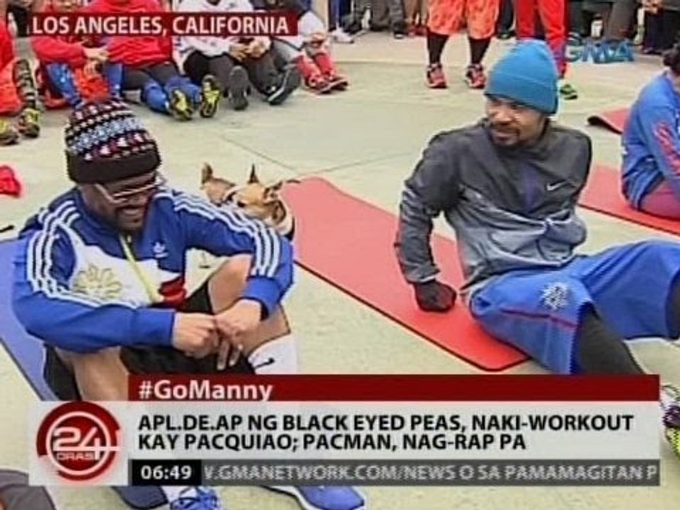 24 Oras: APL.de.Ap, naki-workout kay Pacquiao
