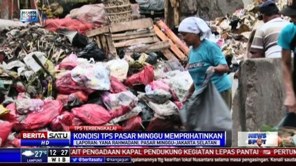 Kondisi Sampah Di TPS, Pedagang Pasar Minggu Mengeluhkan