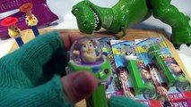 Disney Pixar Toy Story PEZ Dispensers - Rex Goes Shopping For Candy Surprises