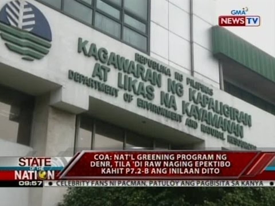 COA: Nat'l Greening Program ng DENR, tila 'di raw naging epektibo kahit P7.2-B ang inilaan dito