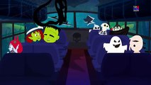 Ruedas asustadizas en el Bus Halloween ! Canciones infantiles | Scary Wheels on the Bus | Nursery Rhymes
