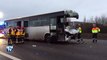 Yvelines: des bus et un poids lourd détruits après un important carambolage
