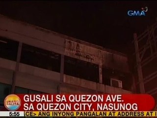 UB: Gusali sa QC, nasunog