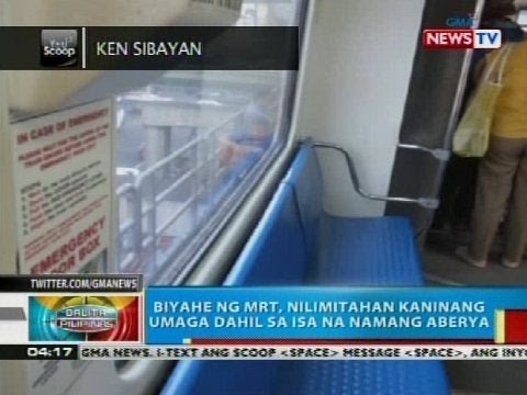 Biyahe ng MRT, nilimitahan kaninang umaga dahil sa isa na namang aberya