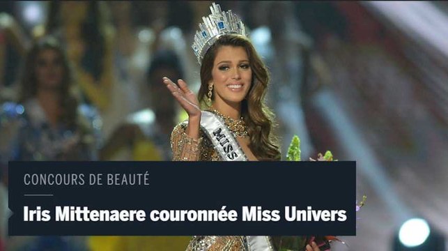 La Française Iris Mittenaere couronnée Miss Univers