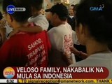 UB: Veloso family, nakabalik na mula sa Indonesia