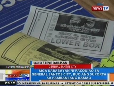 NTG: Mga kababayan ni Pacquiao sa GenSan, buo ang suporta sa Pambansang Kamao