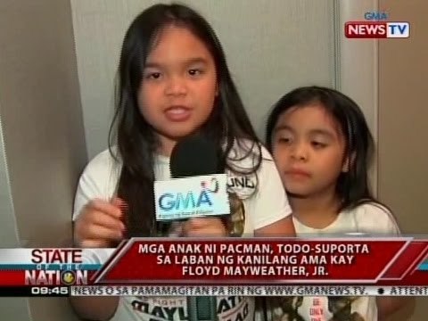 SONA: Mga anak ni Pacman, todo suporta sa laban ng kanilang ama laban kay Floyd Mayweather, Jr.