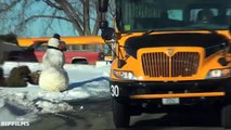 Police Threaten to Shoot Scary Snowman - Must See 1-1