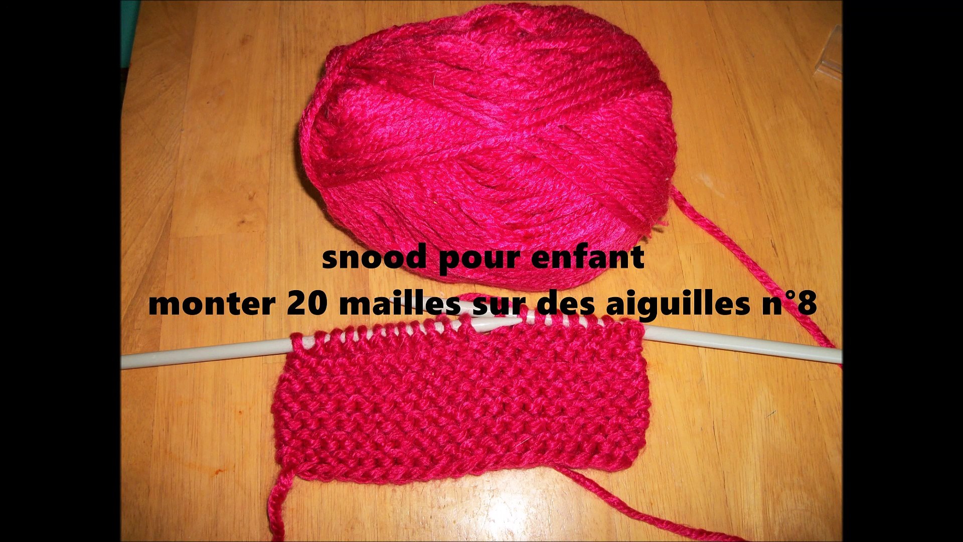 Comment Tricoter Un Snood Pour Enfant Video Dailymotion