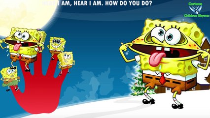 SpongeBob Finger Family Song Nursery Rhymes | SpongeBob Cartoon Kids Learning Song