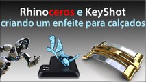 Rhinoceros e KeyShot _Criando  enfeite para calçado feminino