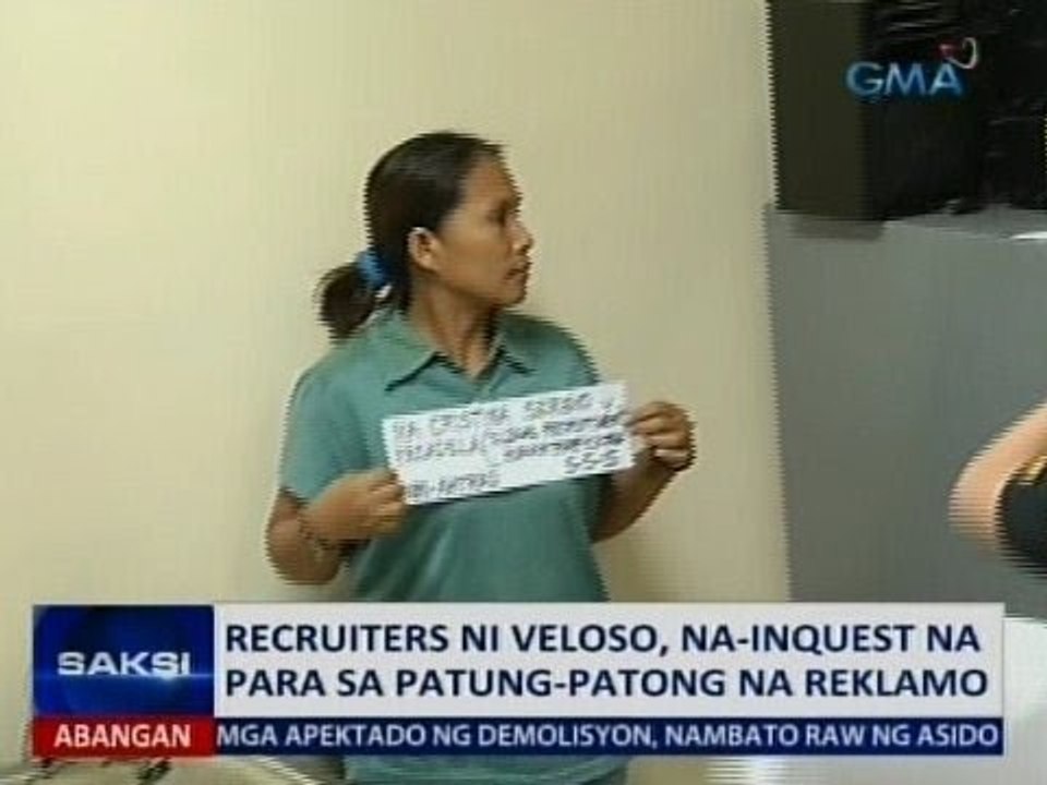 Saksi: Mga recruiter ni Mary Jane Veloso, na-inquest na para sa patung-patong na reklamo