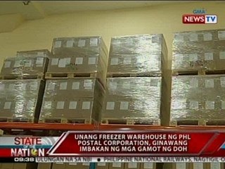Unang freezer warehouse ng phl postal corporation, ginawang imbakan ng mga gamot ng DOH