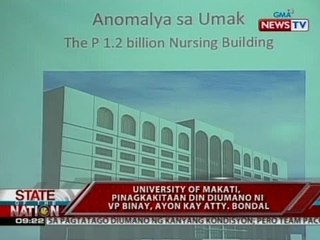 University of Makati, pinagkakitaan din diumano ni VP Binay, ayon kay Atty. Bondal