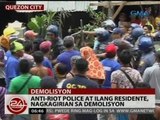 24 Oras: Mga boteng itinapon sa anti-riot police, may lamang dumi , ihi at asido