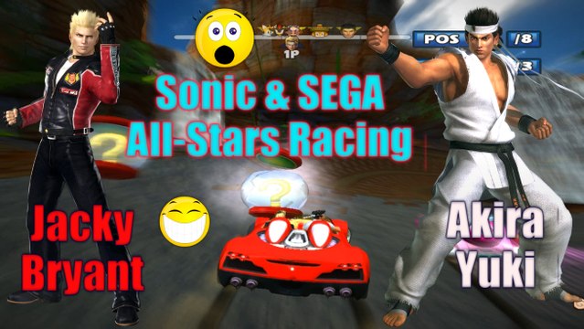 Sonic & SEGA All-Stars Racing _ Jacky Bryant & Akira - Gameplay
