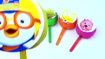 Play Doh Clay Lollipop Stacking Toys Pororo Collection Learn Colors for Kids
