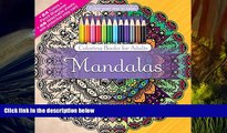 [Download]  Mandalas Adult Coloring Book Set With 24 Colored Pencils And Pencil Sharpener