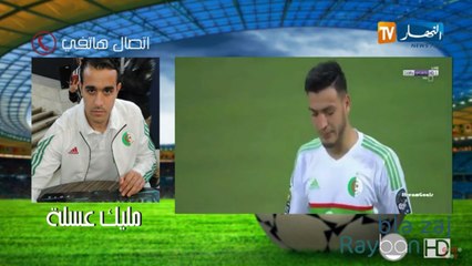 حارس المنتخب الجزائري مليك عسلة يقصف قناة النهار في عقر دارهم_ نتوما كبرتوها !!
