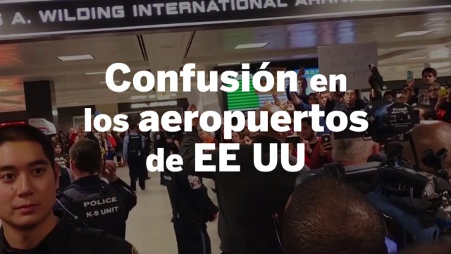 Confusión en los aeropuertos de Estados Unidos tras las nuevas medidas de Donald Trump