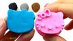 Learn Colors Play Doh Strawberry Hello Kitty Molds Fun & Creative for Kids Rhymes EggVideos.com