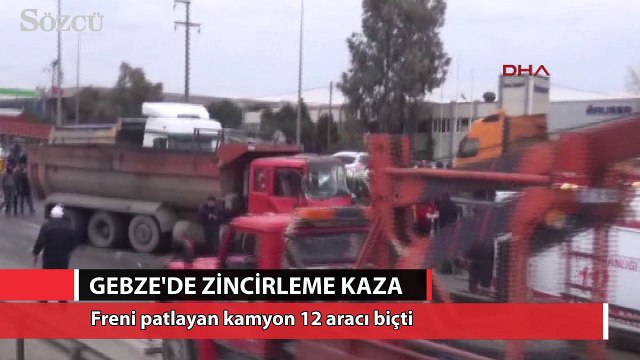 Gebze'de zincirleme kaza