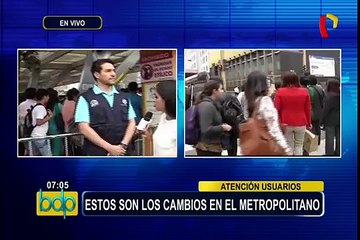 Download Video: Atención usuarios: estos son los cambios y nuevos servicios en el Metropolitano