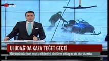 Uludağ'da kaza teğet geçti (Haber 29 01 2017)