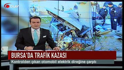 Bursa'da trafik kazası (Haber 29 01 2017)