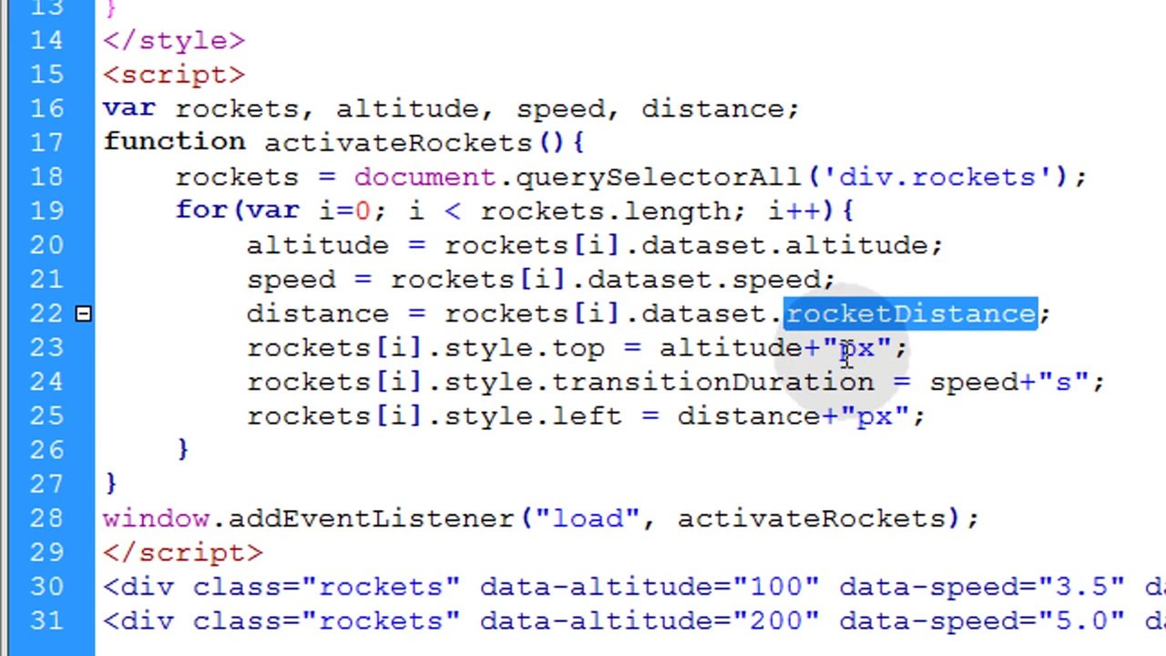Custom Data Attributes HTML JavaScript CSS Tutorial