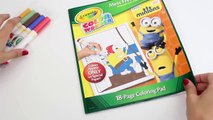 Minions Crayola Color Wonder Mess Free Markers Coloring Minions Playset Juguetes Minions Videos