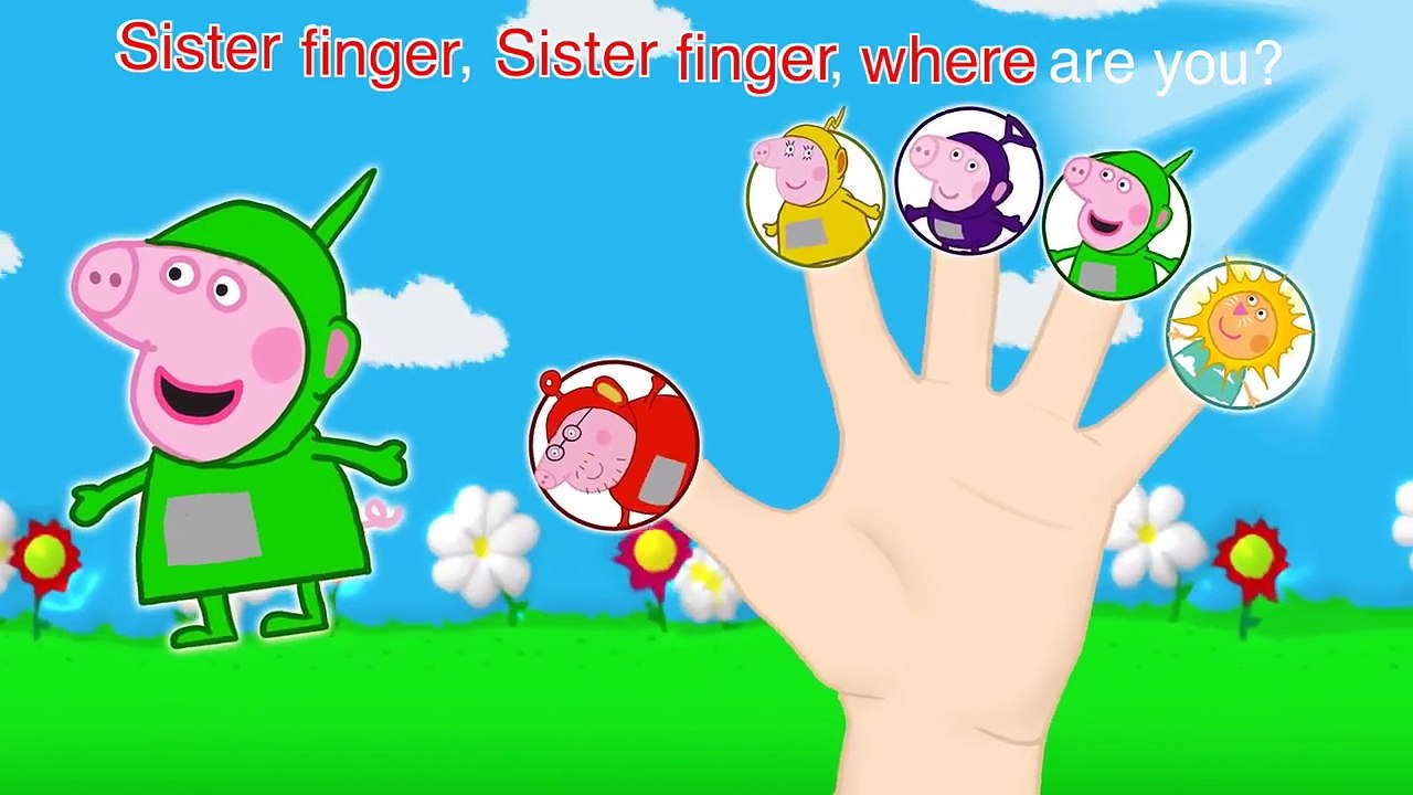 Peppa Pig Teletubbies Finger Family / Nursery Rhymes and More Lyrics