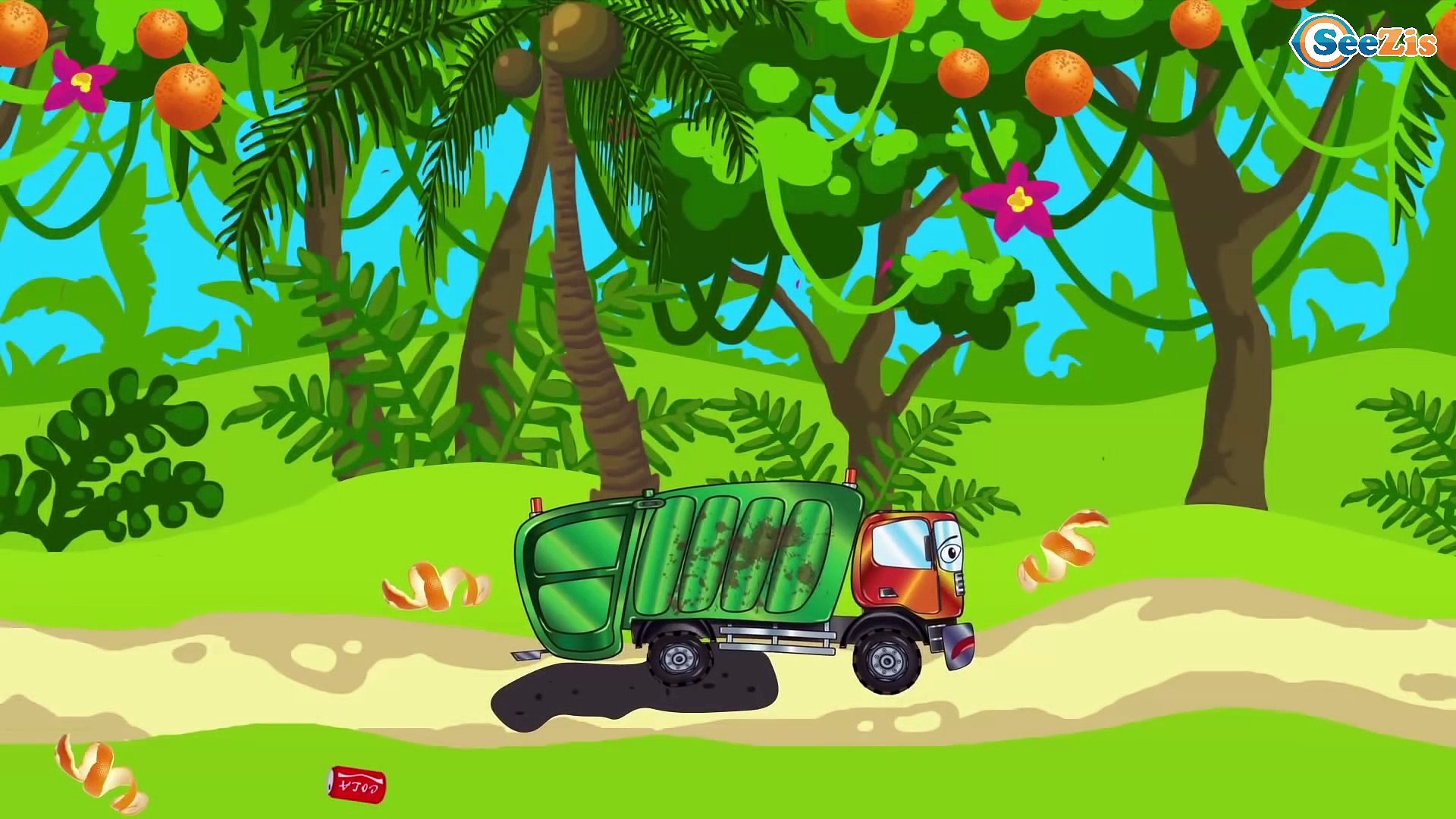 Car Cartoon for kids. The Truck Adventures in the jungle. Trucks Cartoons  for children 14 Episode – Видео Dailymotion