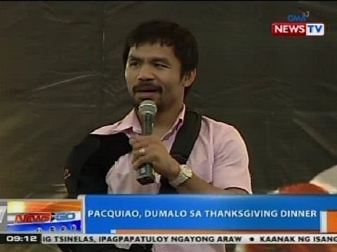 NTG: Pacquiao, dumalo sa thanksgiving dinner