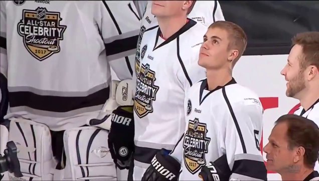 Justin Bieber vraiment bon en hockey sur glace (NHL All Star Game)
