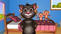 Five Little Monkeys Jumping On The Bed Nursery Rhymes | Tom Cat Animation Rhymes for Children