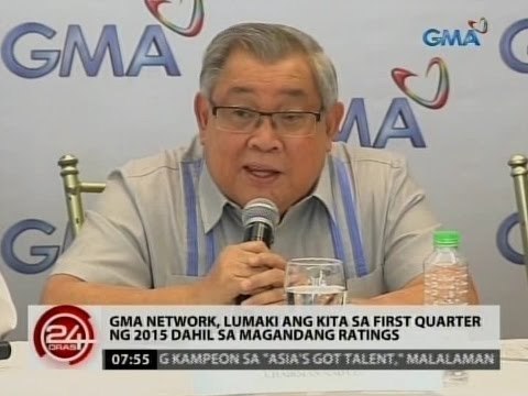 24Oras: GMA Network, lumaki ang kita sa First Quarter ng 2015 dahil sa magandang ratings