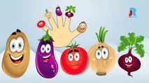 VEGETABLES Finger Family Cartoon Animation Nursery Rhymes For Children