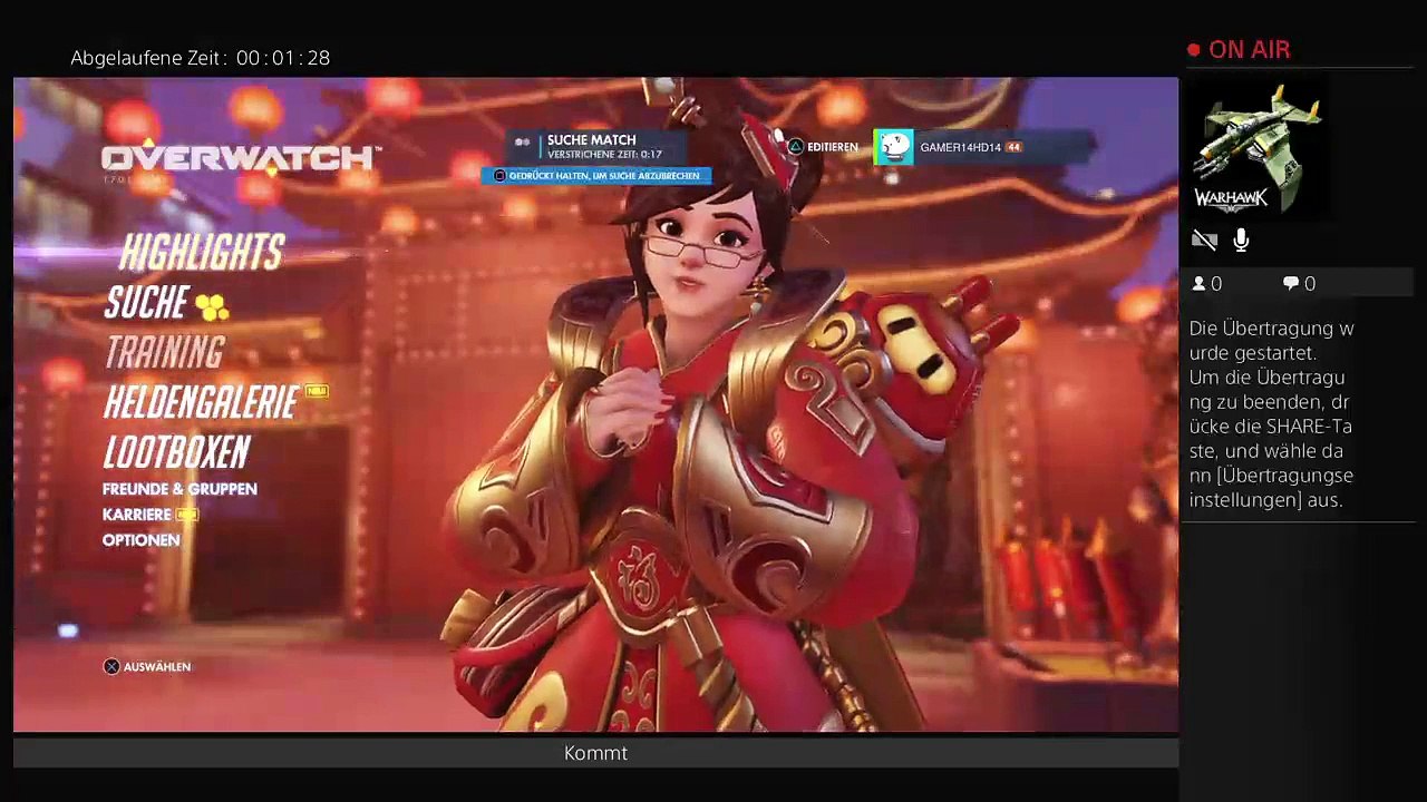 Overwatch live steam Gamer14 (8)