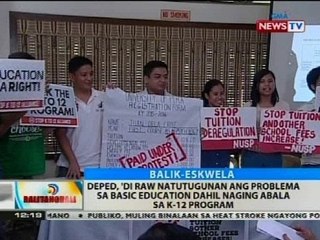 DepEd, 'di raw natutugunan ang problema sa basic education dahil naging abala sa K-12 program