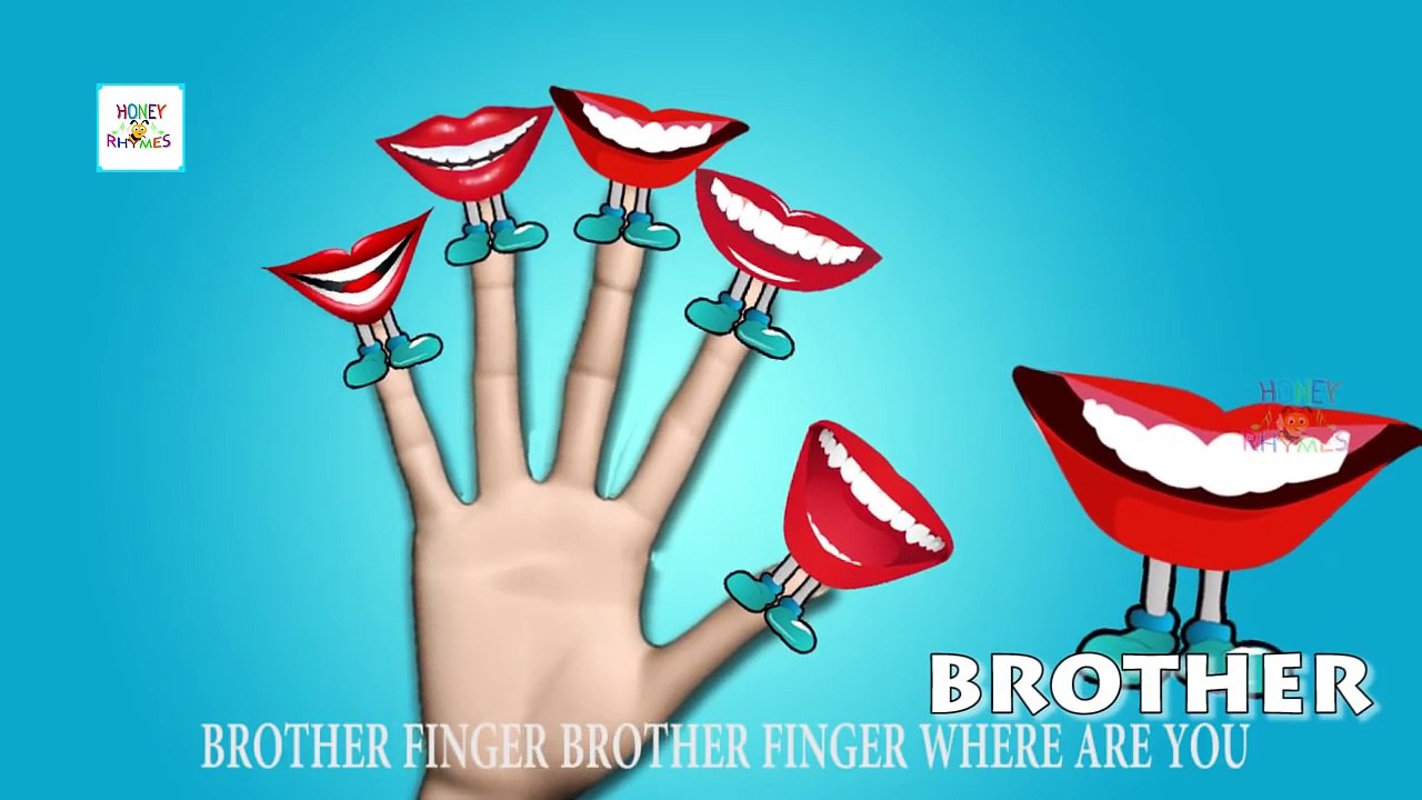 Семья Палец Губам Семья Детская Рифма | Губ Палец Семейные Песни | Смешные Губы Папа Палец