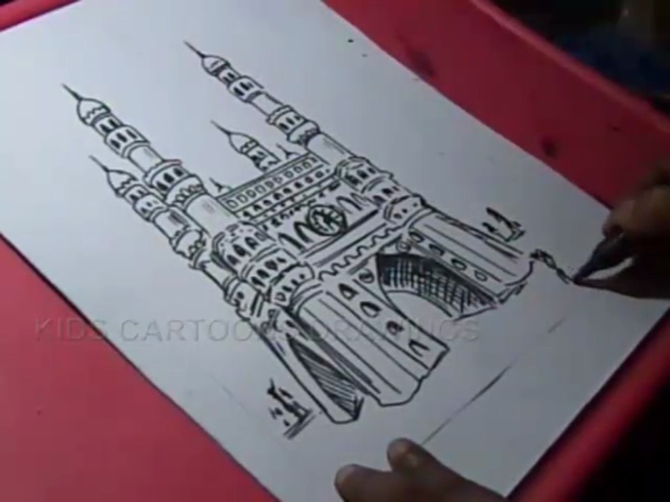 How to Draw Charminar Drawing Step by step